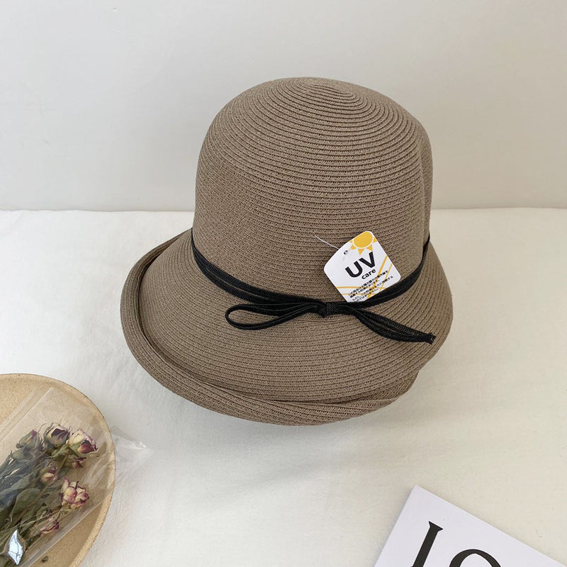 Straw Hat Straw Hat Vintage Bow Straw Hat Summer