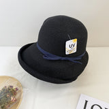 Straw Hat Straw Hat Vintage Bow Straw Hat Summer