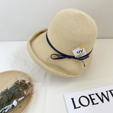 Straw Hat Straw Hat Vintage Bow Straw Hat Summer
