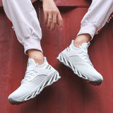 Men's Sneaks Men's Shoes Fly-Knit Sneakers Breathable Running Shoes Men's Trendy Sports Large Size