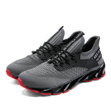 Men's Sneaks Men's Shoes Fly-Knit Sneakers Breathable Running Shoes Men's Trendy Sports Large Size