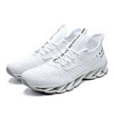 Men's Sneaks Men's Shoes Fly-Knit Sneakers Breathable Running Shoes Men's Trendy Sports Large Size