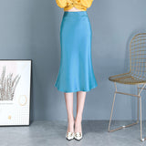 MIDI Mauve Skirt A- Line Ruffled Skirt