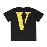Vlone T Shirt Big V Hip Hop Men And Women Couple T-Shirt Tee