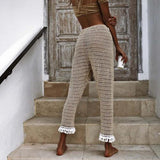 Coachella Music Festival Outfits Fashion Casual Trousers Sexy Shell Beach Pants