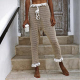 Coachella Music Festival Outfits Fashion Casual Trousers Sexy Shell Beach Pants