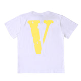 Vlone T Shirt Big V Hip Hop Men And Women Couple T-Shirt Tee
