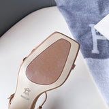 Women Black Dress Shoes Chunky Heel Sandals