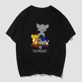 Tom And Jerry T Shirt Cat And Mouse Loose Half Sleeve