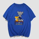 Tom And Jerry T Shirt Cat And Mouse Loose Half Sleeve