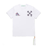 Off White T Shirt Summer Ow Running Mickey Loose Large Size Owt
