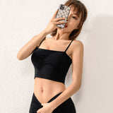 Underwear for Sweating Beauty Back Exercise Underwear Spaghetti Strap Yoga Vest