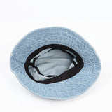 Denim Bucket Hat Fishing Cap Cotton Print Fisherman Hat Spring/Summer Bucket Hat Sun Hat for Men and Women