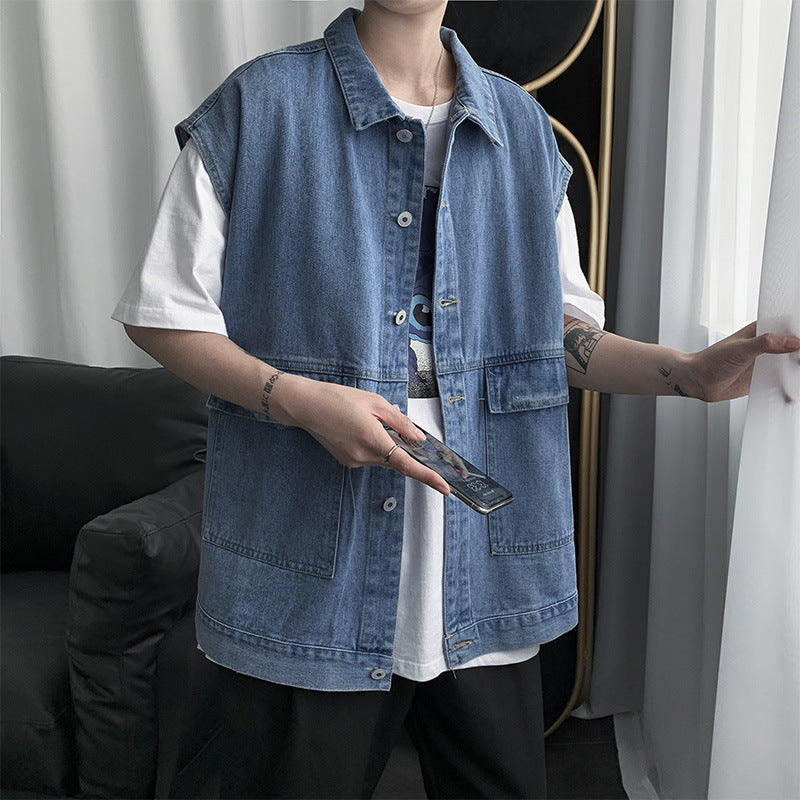 Men Denim Jackets Denim Jacket Coat Men's Spring and Autumn