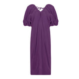 MIDI Mauve Cocktail Dress Loose Dress Spring Temperament Long Dress Women