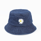 Denim Bucket Hat Fishing Cap Cotton Print Fisherman Hat Spring/Summer Bucket Hat Sun Hat for Men and Women