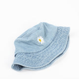 Denim Bucket Hat Fishing Cap Cotton Print Fisherman Hat Spring/Summer Bucket Hat Sun Hat for Men and Women