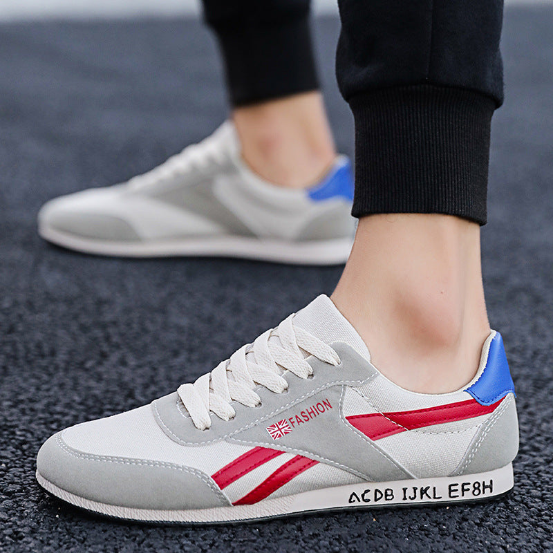 Flat Shoes Spring Casual Shoes Men's Trendy All-Match Canvas Board Shoes Fashionable Sports Shoes