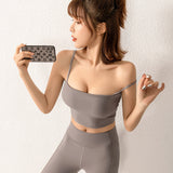 Underwear for Sweating Beauty Back Exercise Underwear Spaghetti Strap Yoga Vest