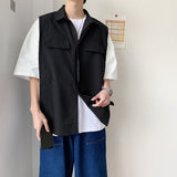 Men Shirts Shirt Short Sleeve Mock Two-Piece