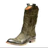 Beth Dutton Shoes plus Size Mid-Calf Boots for Women Autumn Casual Knight Boots Women