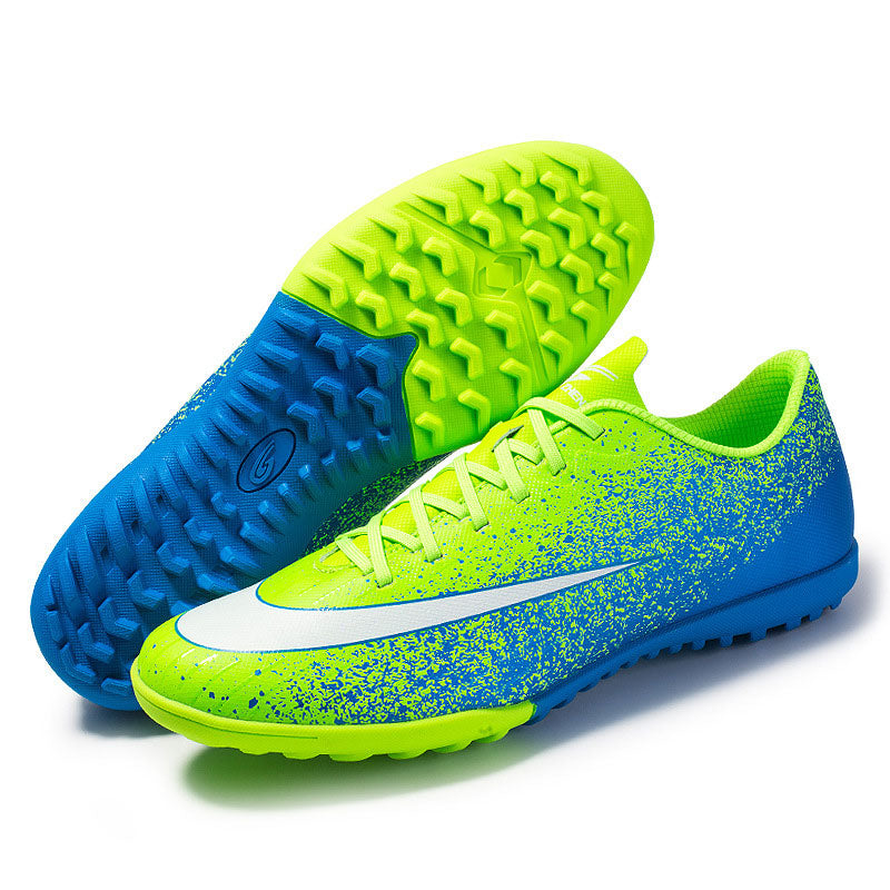Football Shoes Low Top Inkjet Design Soccer Shoes Rubber Broken Nail Training Sole Sneakers
