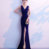 Mauve Dress Bridesmaid 1533# Banquet Evening Dress for Women Dinner Party
