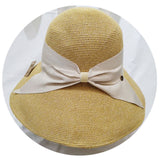 Straw Hat Bow Sun-Shade Fisherman Hat Women