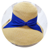 Straw Hat Bow Sun-Shade Fisherman Hat Women