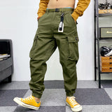 Cuffed Cargo Pants Spring Clothes Pants Men's Loose Casual