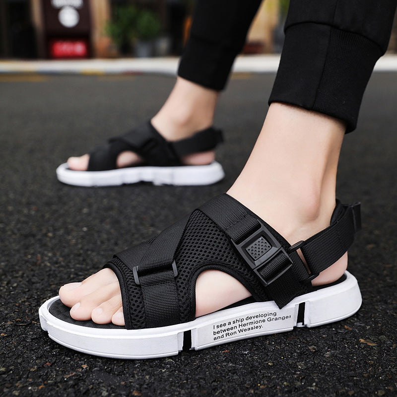 Men Sandals Indoor and Outdoor Beach Sandals Sport Flip Flops Comfort Casual Sandal Summer Beach Shoes plus Size Trend Sandals