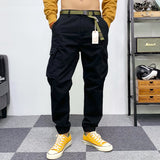 Cuffed Cargo Pants Spring Clothes Pants Men's Loose Casual