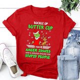 Men and Women Grinch Shirt Christmas Grinch Printed T-shirt