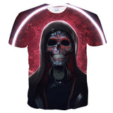 Skull T Shirt Digital Printed round Neck