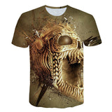 Skull T Shirt Printed Star Wars Crew Neck
