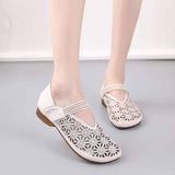 Highway Flat Sandals Summer Hollow Retro Sandals Casual Hole Flat Women's Shoes
