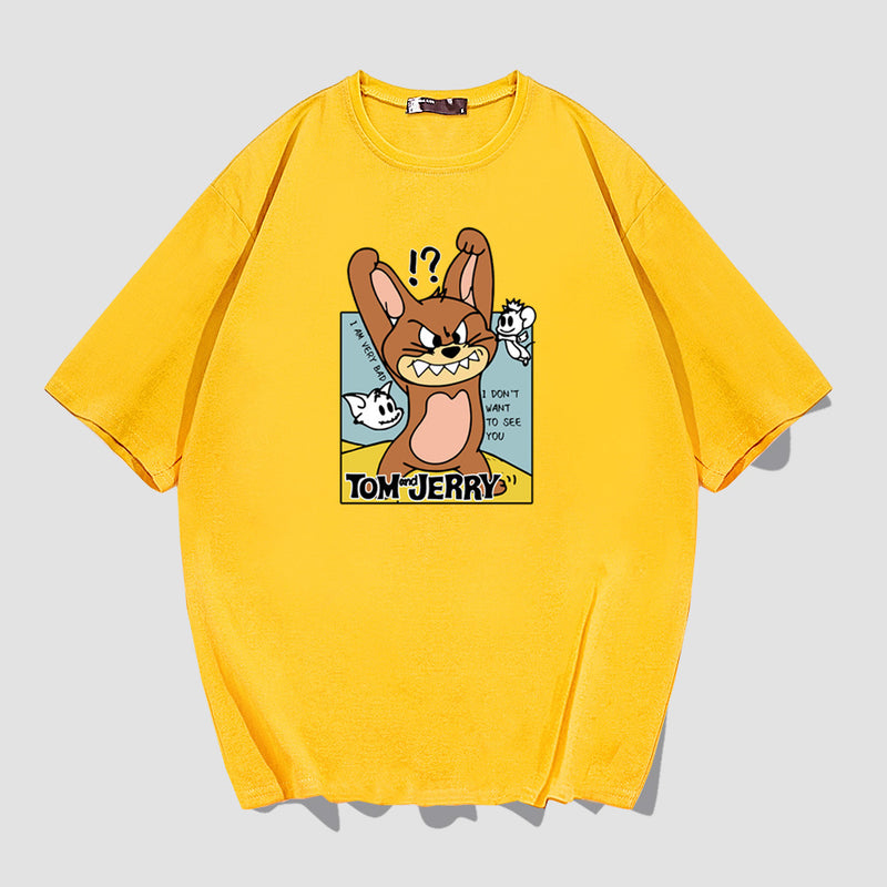 Tom And Jerry T Shirt Cat And Mouse Printed Half Sleeve