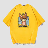 Tom And Jerry T Shirt Cat And Mouse Printed Half Sleeve