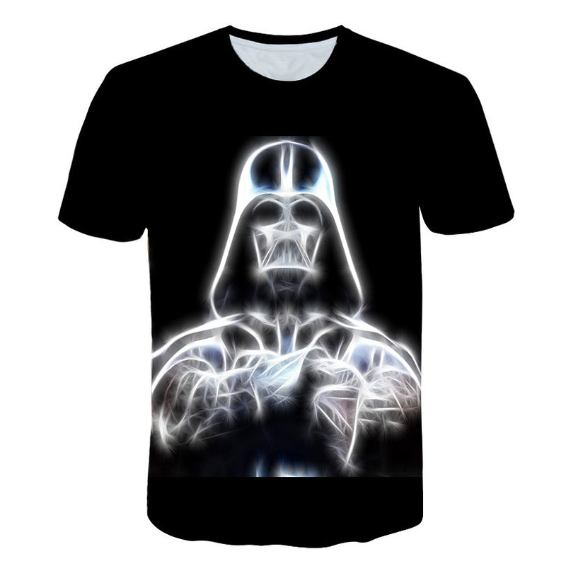 Skull T Shirt Printed Star Wars Crew Neck