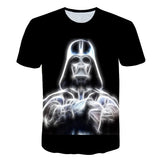 Skull T Shirt Printed Star Wars Crew Neck