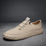 Flat Shoes Summer Ice Silk Cloth Breathable Sneakers Casual Shoes Men's Cavas Shoes