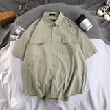Men Shirts Loose Overalls