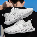 Men's Sneaks Men's Shoes Summer Hollow Mesh Breathable plus Size Fashion Trendy Casual Sneakers Men Outdoor Running Shoes