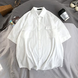 Men Shirts Loose Overalls
