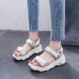 Women Platform Sandals Summer Platform Sandals Casual Sports Velcro Sandals Women