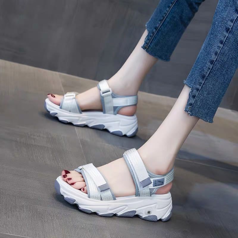 Women Platform Sandals Summer Platform Sandals Casual Sports Velcro Sandals Women