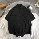 Men Shirts Loose Overalls