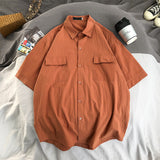 Men Shirts Loose Overalls