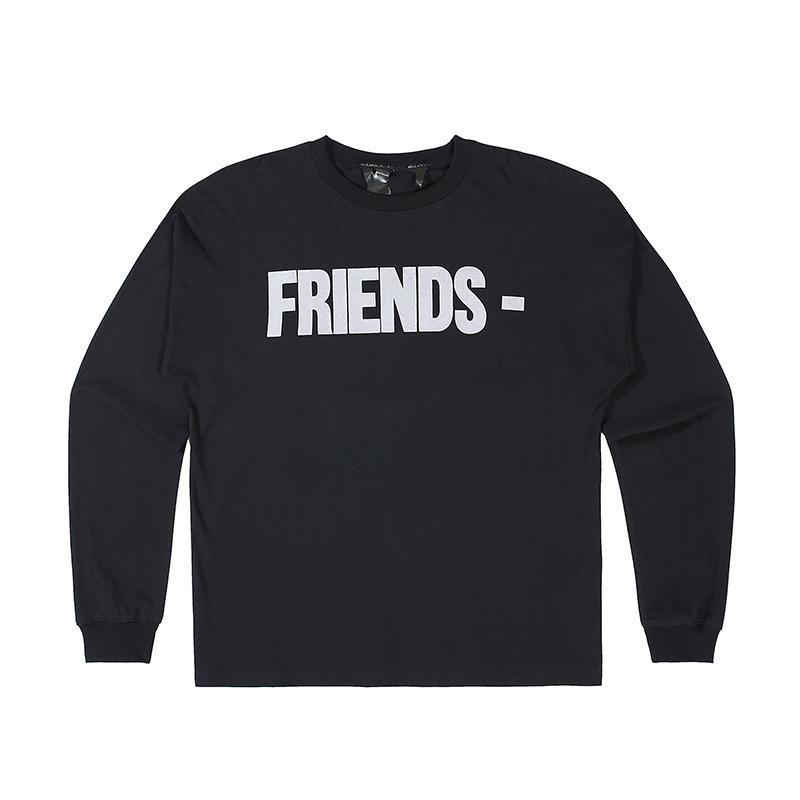 Vlone Sweatshirt Men'S Friends 3m Reflective Teenagers Men'S Long Sleeve Tshirt