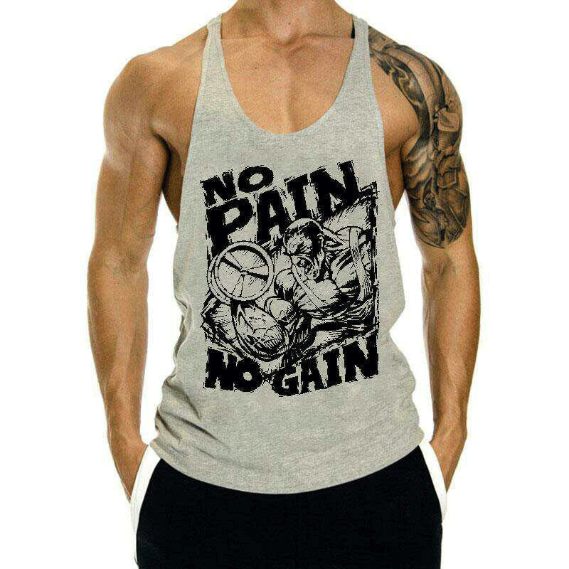 Wifebeater Shirt Fitness Vest Men's Loose